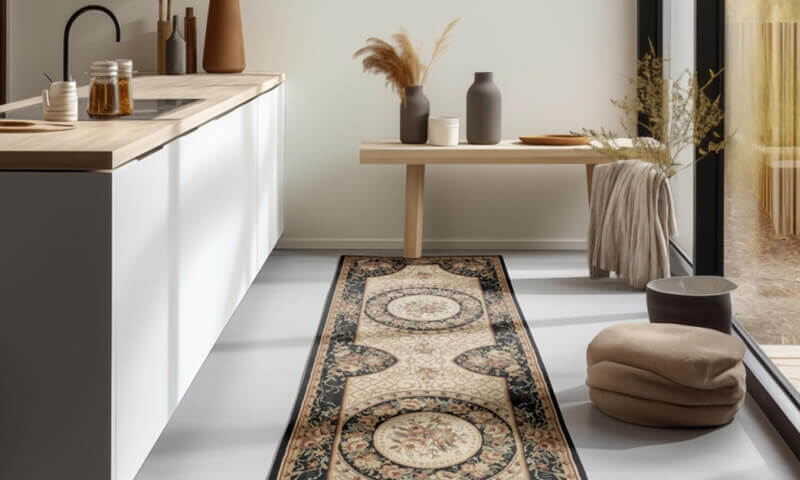 Behúň Herat 105993 Black Cream